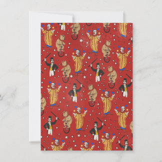 Join The Circus Pattern Invitation