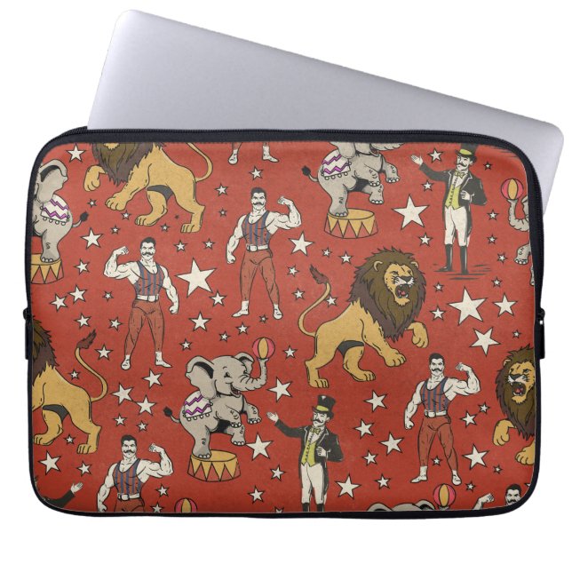 Join The Circus Pattern Laptop Sleeve (Front)