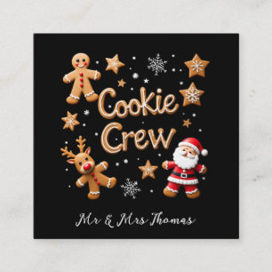 Join the Cookie Crew Your Ultimate Christmas Square Business Card