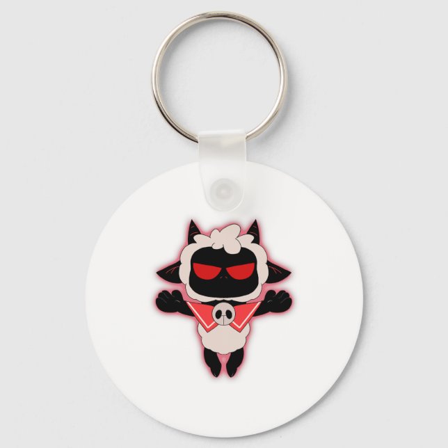 Join The Cult - Cult Of The Lamb Angry Gamer Cult  Key Ring (Front)