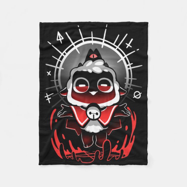 Join The Cult - Cult Of The Lamb Cute Gamer Cult O Fleece Blanket (Front)