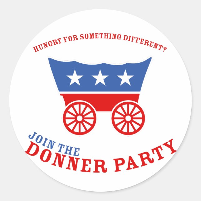 Join the Donner Party Sticker (Front)