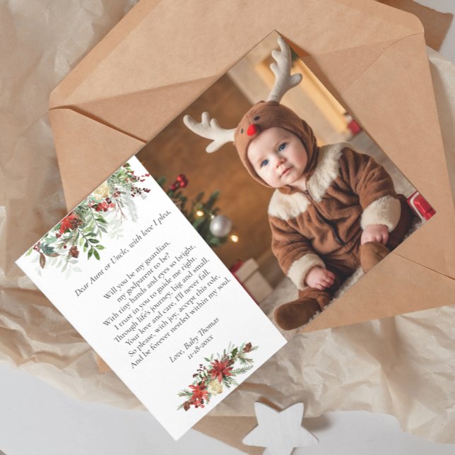Join the Festive Fun Will you be my Godparent? Invitation (Creator Uploaded)