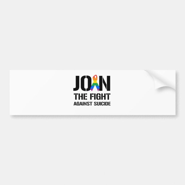 Join the fight against gay suicide bumper sticker (Front)