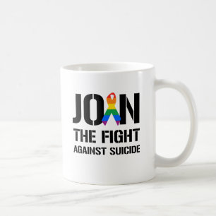 Join the fight against gay suicide coffee mug