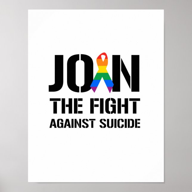 Join the fight against gay suicide poster (Front)