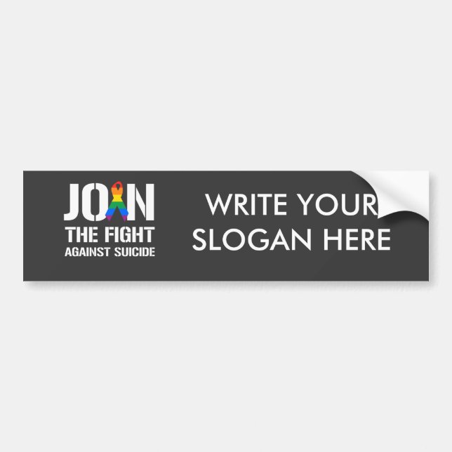 Join the fight against LGBT suicide Bumper Sticker (Front)