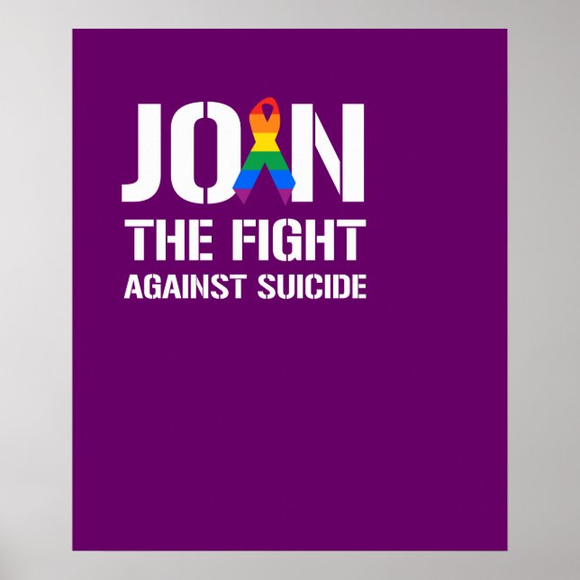 Join the fight against LGBT suicide Poster (Front)
