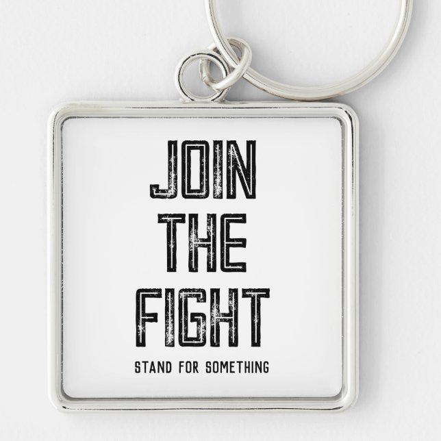 Join The Fight Key Ring (Front)