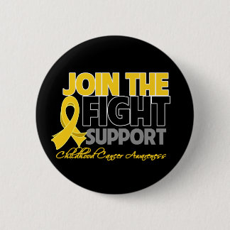 Join The Fight Support Childhood Cancer Awareness 6 Cm Round Badge