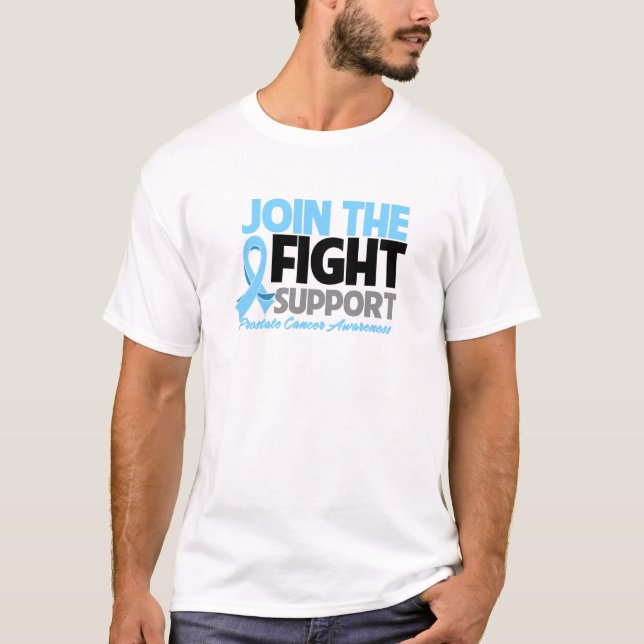 Join The Fight Support Prostate Cancer Awareness T-Shirt (Front)