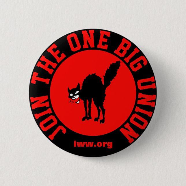 Join the IWW 6 Cm Round Badge (Front)