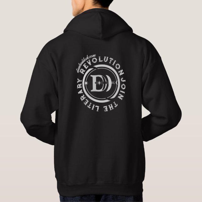 Join the Literary Revolution: Rebel Fiction Hoodie (Back)