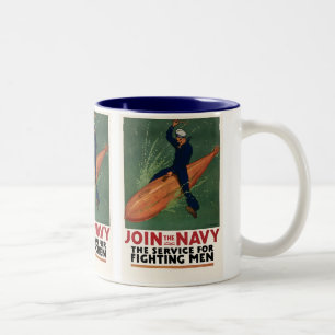 Join the Navy Two-Tone Coffee Mug