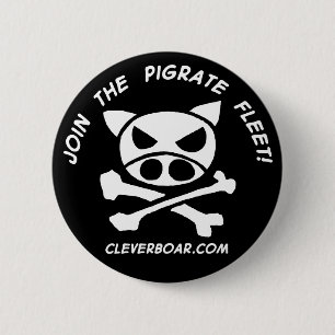 Join the Pigrates 6 Cm Round Badge