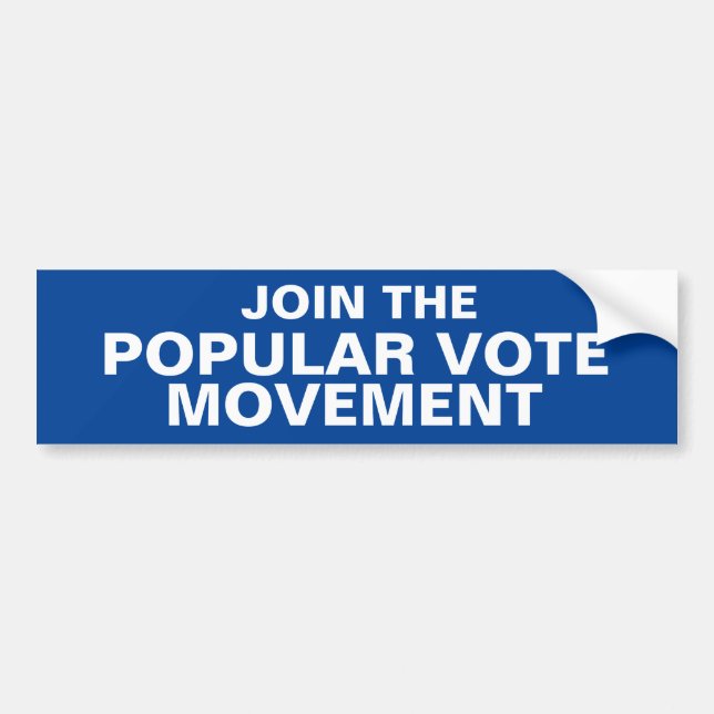 JOIN THE POPULAR VOTE MOVEMENT bumpersticker Bumper Sticker (Front)