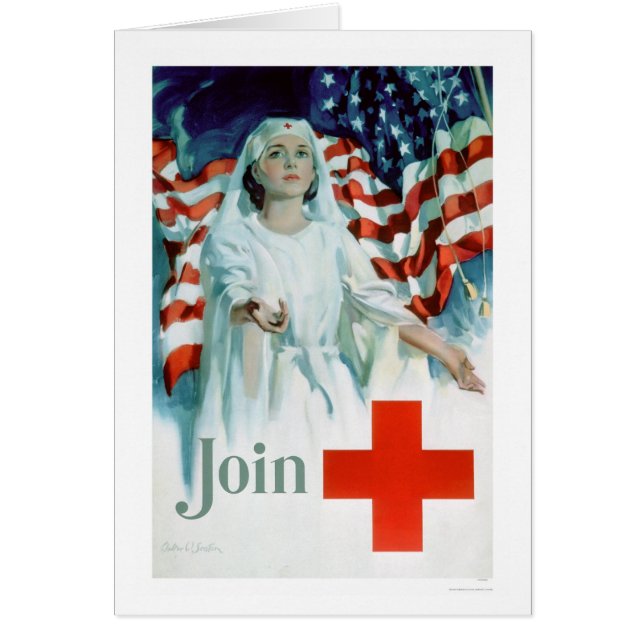 Join the Red Cross - American Flag (US00310) (Front)
