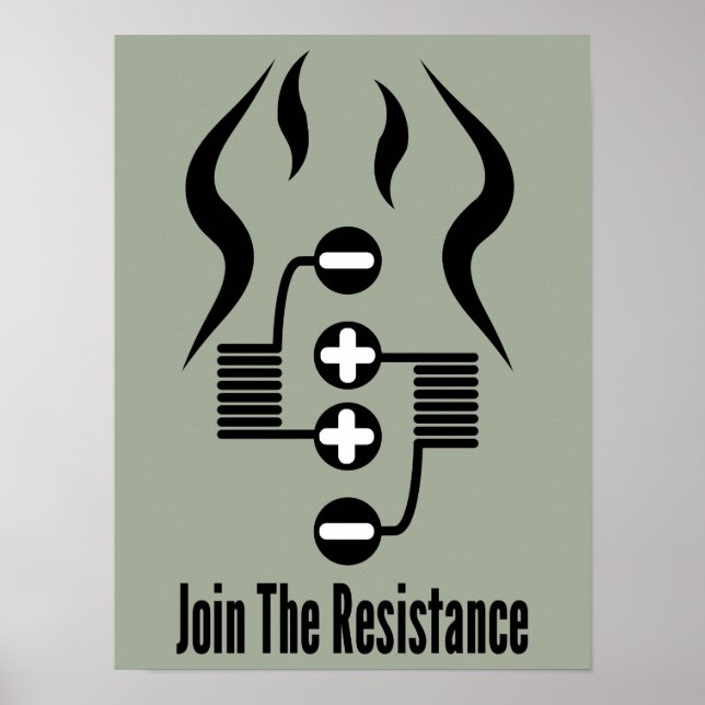 Join The Resistance - Light Olive Drab Poster (Front)