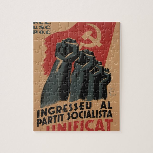 Join the Socialist Unity Party_Propaganda Poster Jigsaw Puzzle (Vertical)