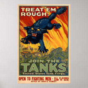 Join the Tanks Poster - World War One