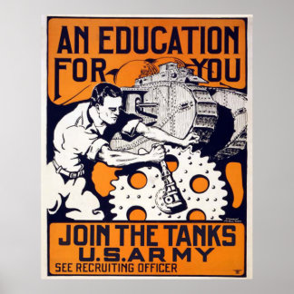 Join the Tanks - US Army Poster