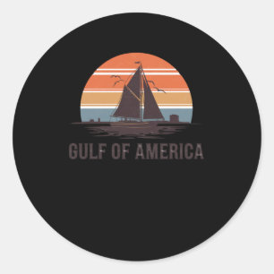 Join The Usa - Gulf Of America Active Classic Round Sticker