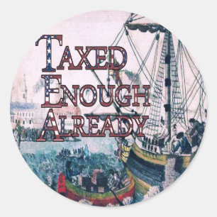 Join theTEA Party Supplies Classic Round Sticker