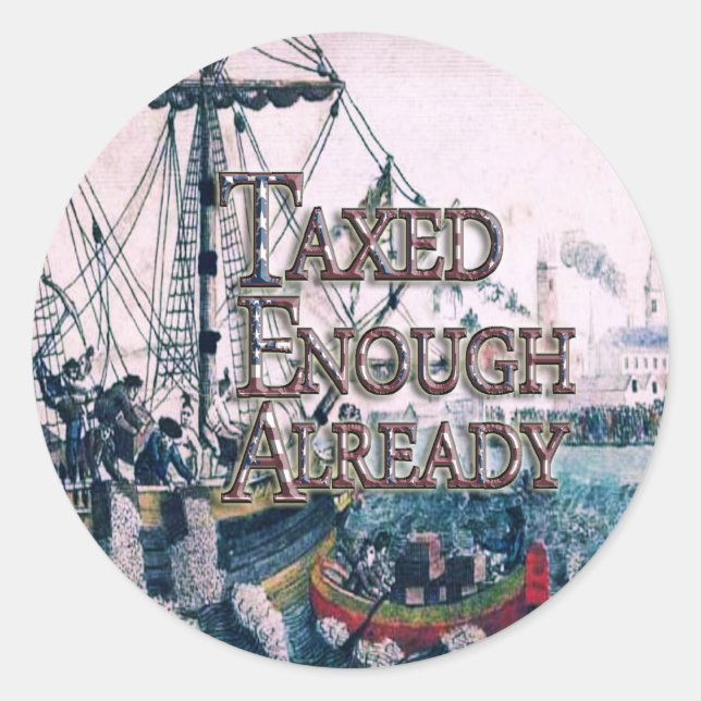 Join theTEA Party Supplies Classic Round Sticker (Front)