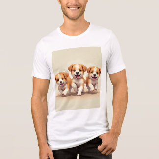Join Three Cute Puppies!! Tri-Blend Shirt