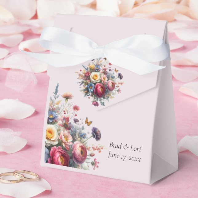 Join Us as We Say 'I Do' with beautiful Florals Favour Box (Wedding)