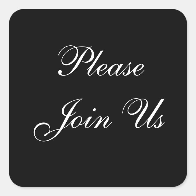 Join Us Envelope Sticker (Front)