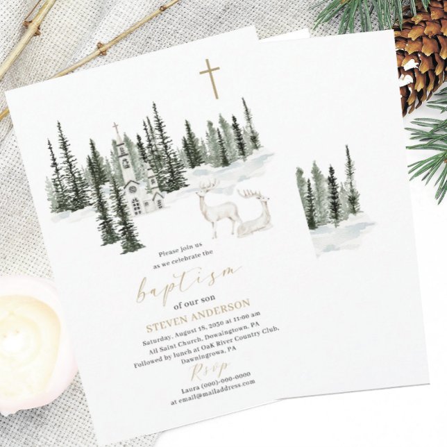 Join us for a baptism it`s cold outside Invitation (Creator Uploaded)