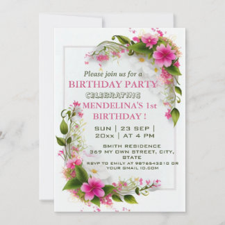 Join Us for a Birthday Bash Celebration! Invitation
