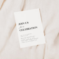 Join Us For a Celebration Party Invitation