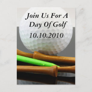 Join Us For A Day Of Golf Invitation Postcard