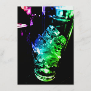 Join Us For A Drink Invitation - Metallic Paper