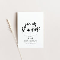 Join us for a Drink Party Invitation