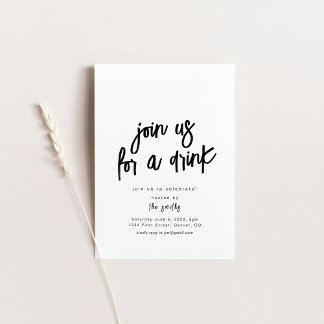 Join us for a Drink Party Invitation