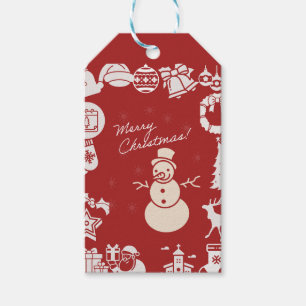 "Join Us for a Holly Jolly Christmas Party!" Gift Tags