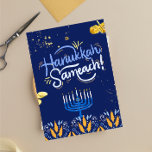 Join Us for a Joyous Hanukkah Celebration!"  Pedestal Sign<br><div class="desc">Celebrate the Festival of Lights with us! Join us for an evening filled with warmth, laughter, and tradition as we gather to commemorate Hanukkah. Enjoy delicious food, festive games, and the company of family and friends. Let’s light the menorah, share stories, and create cherished memories together. Don’t miss out on...</div>