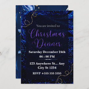 Join Us for a Magical Christmas Dinner invitation! Invitation