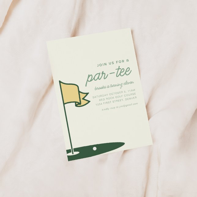 Join Us For A Par-Tee Golf Birthday Party Invite (Creator Uploaded)