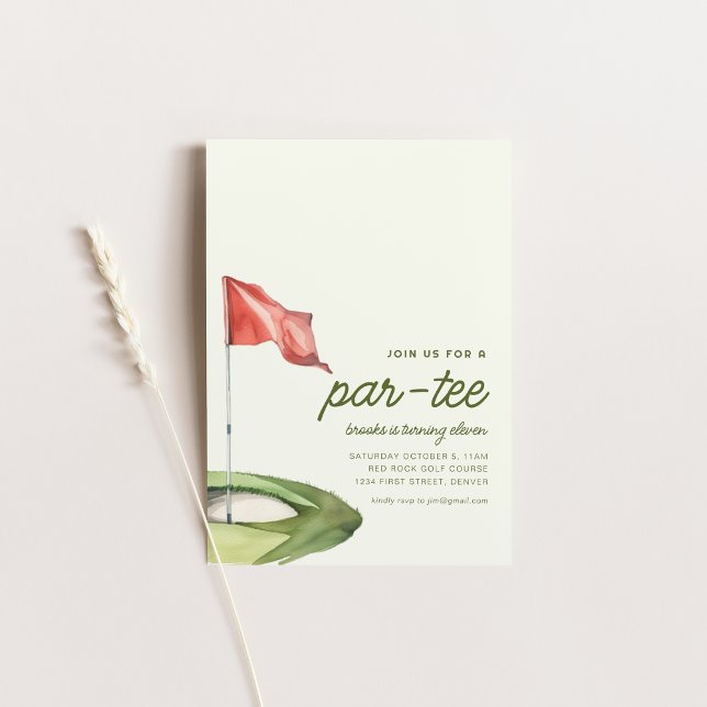 Join Us For A Par-Tee Golf Birthday Party Invite (Creator Uploaded)