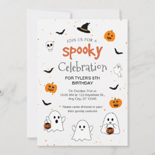 Join Us For A Spooky Celebration Halloween Invitation