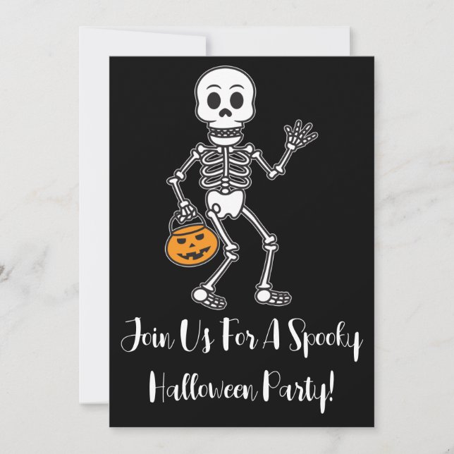 Join Us For A Spooky Halloween Party Invitation (Front)