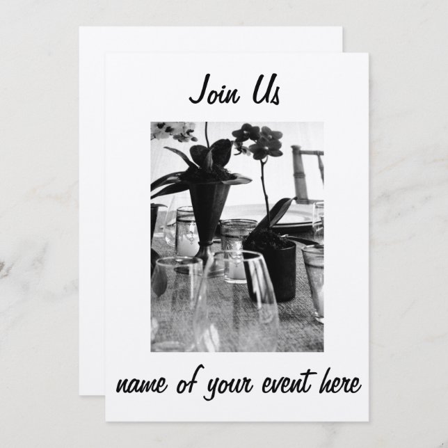 JOIN US FOR _____ - INVITATION ***FOR ANY EVENT*** (Front/Back)