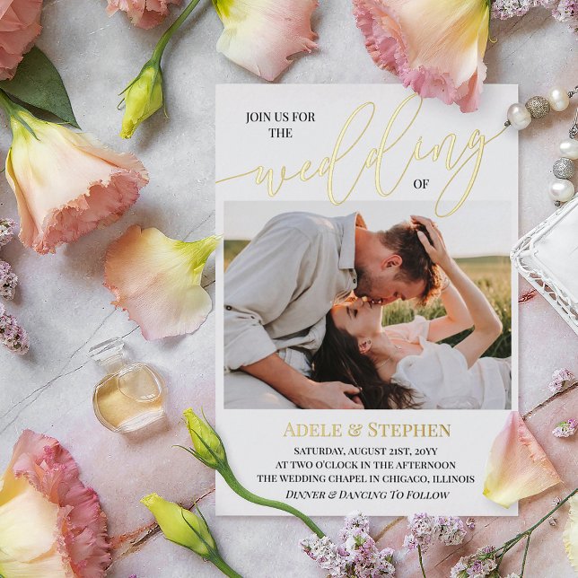 Join Us Gold Script Photos Double Sided Wedding (Creator Uploaded)