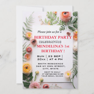Join Us in Celebrating Baby's First Year! Invitation