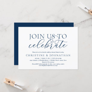 Join Us To Celebrate, Wedding Rehearsal Dinner Inv Invitation
