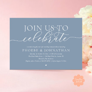 Join Us To Celebrate, Wedding Rehearsal Dinner Invitation